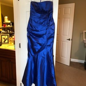 Oscar de la Renta Royal Blue Evening Gown